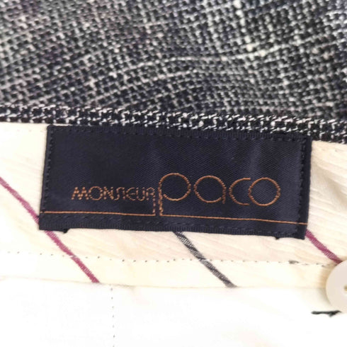 80S 1タック ツイードパンツ メンズ